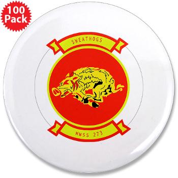 MWSS273 - M01 - 01 - Marine Wing Support Squadron 273 (MWSS 273) 3.5" Button (100 pack) - Click Image to Close