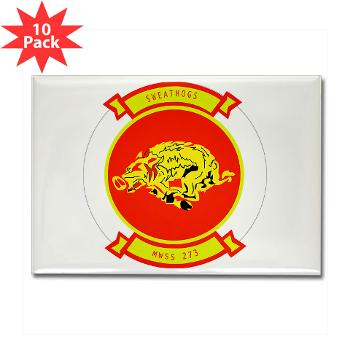 MWSS273 - M01 - 01 - Marine Wing Support Squadron 273 (MWSS 273) Rectangle Magnet (10 pack) - Click Image to Close