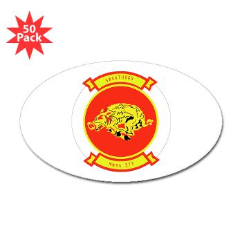 MWSS273 - M01 - 01 - Marine Wing Support Squadron 273 (MWSS 273) Sticker (Oval 50 pk)