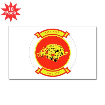 MWSS273 - M01 - 01 - Marine Wing Support Squadron 273 (MWSS 273) Sticker (Rectangle 10 pk)