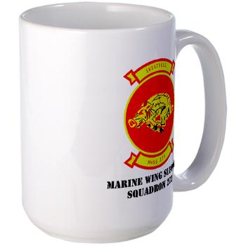 MWSS273 - M01 - 03 - Marine Wing Support Squadron 273 (MWSS 273) with text Large Mug - Click Image to Close