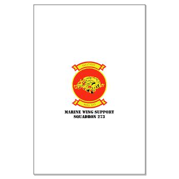 MWSS273 - M01 - 02 - Marine Wing Support Squadron 273 (MWSS 273) with text Large Poster