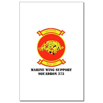 MWSS273 - M01 - 02 - Marine Wing Support Squadron 273 (MWSS 273) with text Mini Poster Print