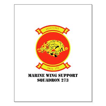 MWSS273 - M01 - 02 - Marine Wing Support Squadron 273 (MWSS 273) with text Small Poster