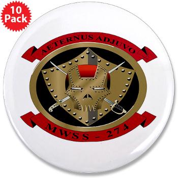 MWSS274 - M01 - 01 - Marine Wing Support Squadron 274 (MWSS 274) - 3.5" Button (10 pack) - Click Image to Close