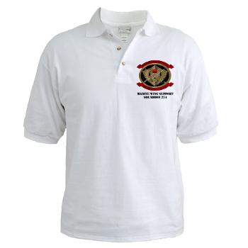 MWSS274 - A01 - 04 - Marine Wing Support Squadron 274 (MWSS 274) with Text - Golf Shirt