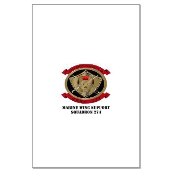MWSS274 - M01 - 02 - Marine Wing Support Squadron 274 (MWSS 274) with Text - Large Poster