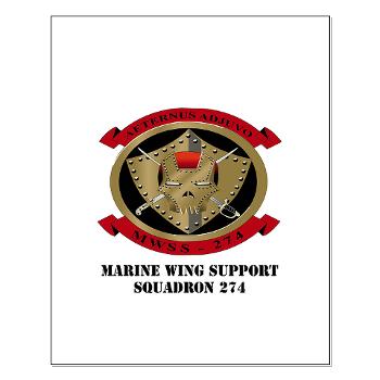 MWSS274 - M01 - 02 - Marine Wing Support Squadron 274 (MWSS 274) with Text - Small Poster