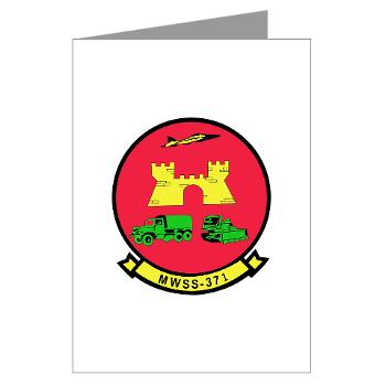 MWSS371 - M01 - 02 - Marine Wing Support Squadron 371 - Greeting Cards (Pk of 10) - Click Image to Close