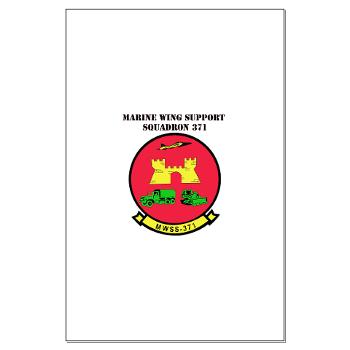 MWSS371 - M01 - 02 - Marine Wing Support Squadron 371 with Text - Large Poster