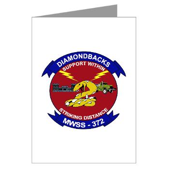 MWSS372 - M01 - 02 - Marine Wing Support Squadron 372 - Greeting Cards (Pk of 10)