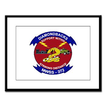 MWSS372 - M01 - 02 - Marine Wing Support Squadron 372 - Large Framed Print