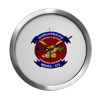 MWSS372 - M01 - 03 - Marine Wing Support Squadron 372 - Modern Wall Clock - Click Image to Close