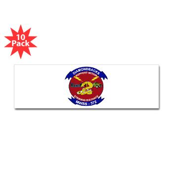 MWSS372 - M01 - 01 - Marine Wing Support Squadron 372 - Sticker (Bumper 10 pk) - Click Image to Close