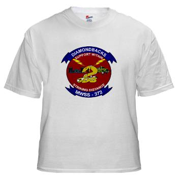 MWSS372 - A01 - 04 - Marine Wing Support Squadron 372 - White t-Shirt