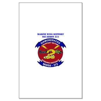 MWSS372 - M01 - 02 - Marine Wing Support Squadron 372 with Text - Large Poster