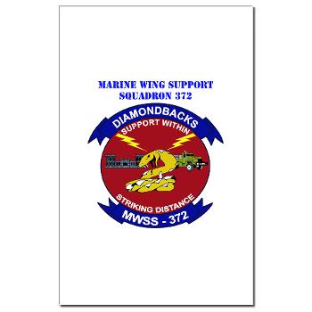 MWSS372 - M01 - 02 - Marine Wing Support Squadron 372 with Text - Mini Poster Print