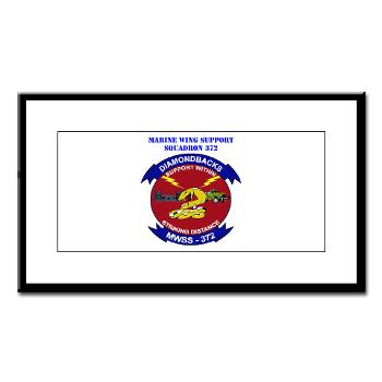 MWSS372 - M01 - 02 - Marine Wing Support Squadron 372 with Text - Small Framed Print