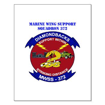 MWSS372 - M01 - 02 - Marine Wing Support Squadron 372 with Text - Small Poster
