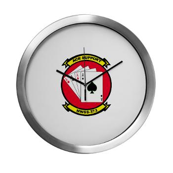 MWSS373 - M01 - 03 - Marine Wing Support Squadron 373 - Modern Wall Clock - Click Image to Close