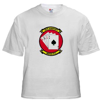 MWSS373 - A01 - 04 - Marine Wing Support Squadron 373 - White T-Shirt