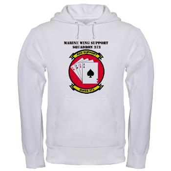 MWSS373 with Text - A01 - 03 - Marine Wing Support Squadron 373 with Text - Hooded Sweatshirt
