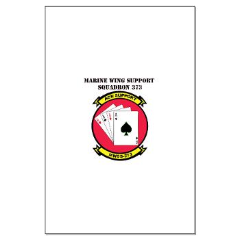 MWSS373 with Text - M01 - 02 - Marine Wing Support Squadron 373 with Text - Large Poster