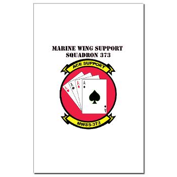 MWSS373 with Text - M01 - 02 - Marine Wing Support Squadron 373 with Text - Mini Poster Print