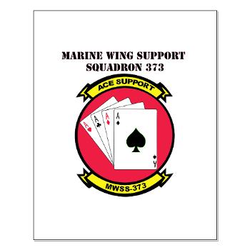 MWSS373 with Text - M01 - 02 - Marine Wing Support Squadron 373 with Text - Small Poster
