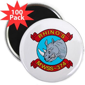 MWSS374 - M01 - 01 - Marine Wing Support Squadron 374 - 2.25" Magnet (100 pack)