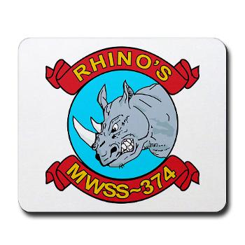 MWSS374 - M01 - 03 - Marine Wing Support Squadron 374 - Mousepad - Click Image to Close