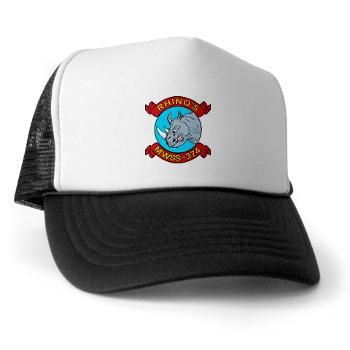MWSS374 - A01 - 02 - Marine Wing Support Squadron 374 - Trucker Hat - Click Image to Close