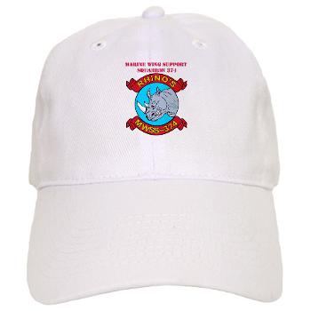MWSS374 - A01 - 01 - Marine Wing Support Squadron 374 with Text - Cap