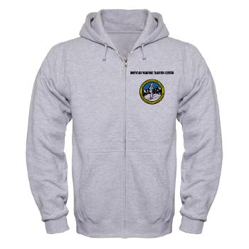 MWTC - A01 - 03 - Mountain Warfare Training Center with Text - Zip Hoodie