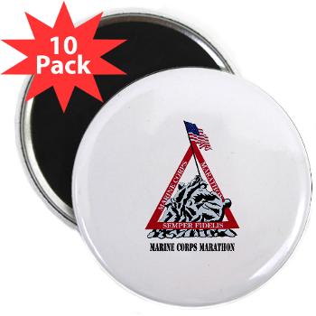 MCM - M01 - 01 - Marine Corps Marathon with Text - 2.25" Magnet (10 pack) - Click Image to Close