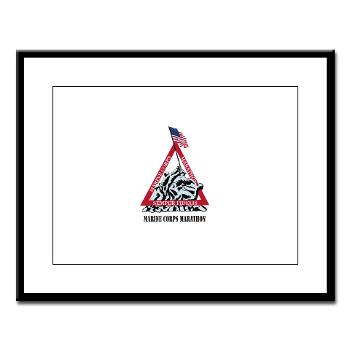 MCM - M01 - 02 - Marine Corps Marathon with Text - Large Framed Print - Click Image to Close