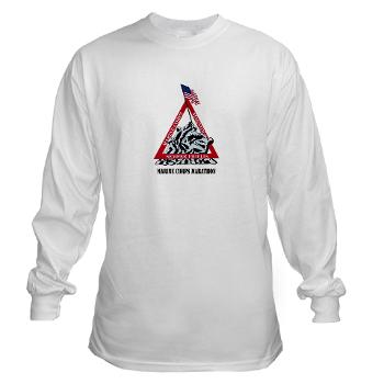 MCM - A01 - 03 - Marine Corps Marathon with Text - Long Sleeve T-Shirt - Click Image to Close