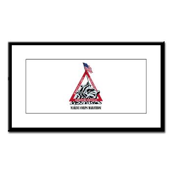 MCM - M01 - 02 - Marine Corps Marathon with Text - Small Framed Print - Click Image to Close