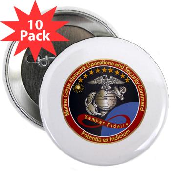 MCNOSC - M01 - 01 - Marine Corps Network Operations Security Command - 2.25" Button (10 pack) - Click Image to Close