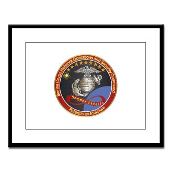MCNOSC - M01 - 02 - Marine Corps Network Operations Security Command - Large Framed Print