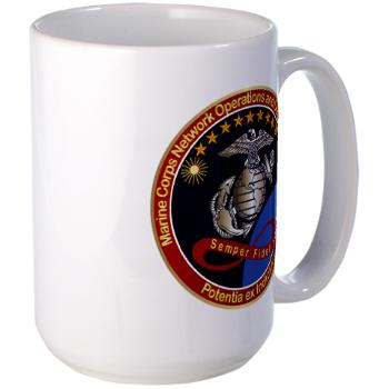 MCNOSC - M01 - 03 - Marine Corps Network Operations Security Command - Large Mug - Click Image to Close