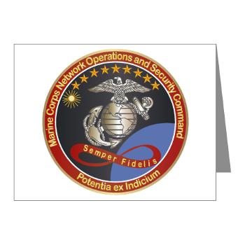 MCNOSC - M01 - 02 - Marine Corps Network Operations Security Command - Note Cards (Pk of 20) - Click Image to Close