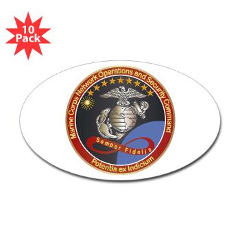 MCNOSC - M01 - 01 - Marine Corps Network Operations Security Command - Sticker (Oval 10 pk)