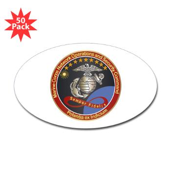 MCNOSC - M01 - 01 - Marine Corps Network Operations Security Command - Sticker (Oval 50 pk)
