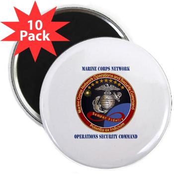 MCNOSC - M01 - 01 - Marine Corps Network Operations Security Command with Text - 2.25" Magnet (10 pack)