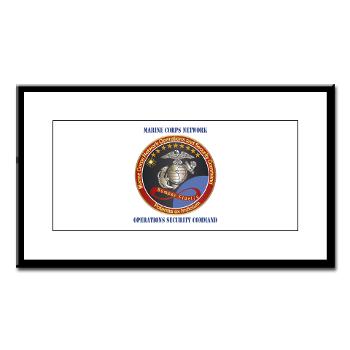 MCNOSC - M01 - 02 - Marine Corps Network Operations Security Command with Text - Small Framed Print