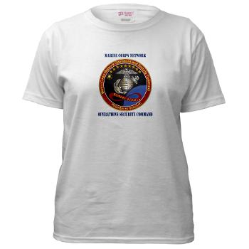 MCNOSC - A01 - 04 - Marine Corps Network Operations Security Command with Text - Women's T-Shirt