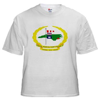 NHCL - A01 - 04 - Naval Hospital Camp Lejeune - White t-Shirt