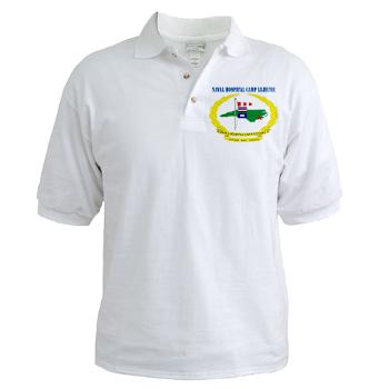 NHCL - A01 - 04 - Naval Hospital Camp Lejeune with Text - Golf Shirt