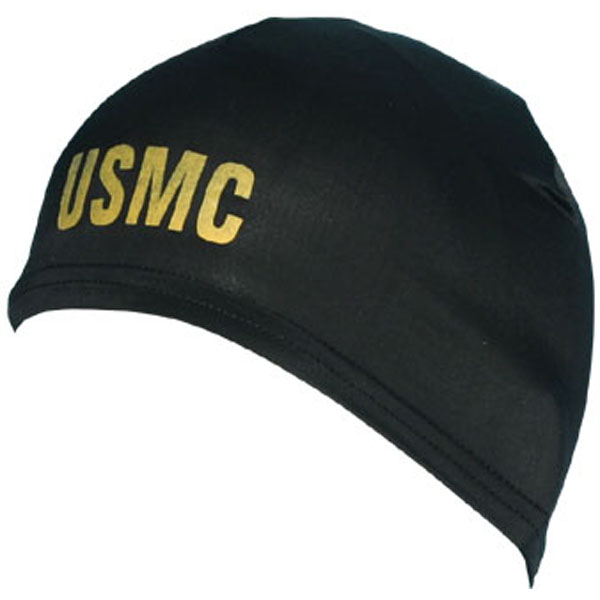 Marine USMC Imprint Black Nylon Skull Cap  Quantity 5  - Click Image to Close